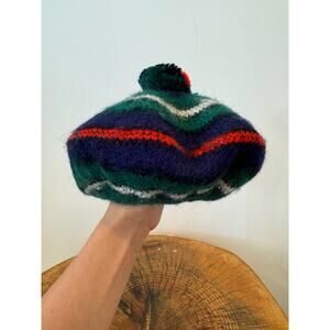Mackenzie Kids Beret 100% Wool Made in scotland pom pom top